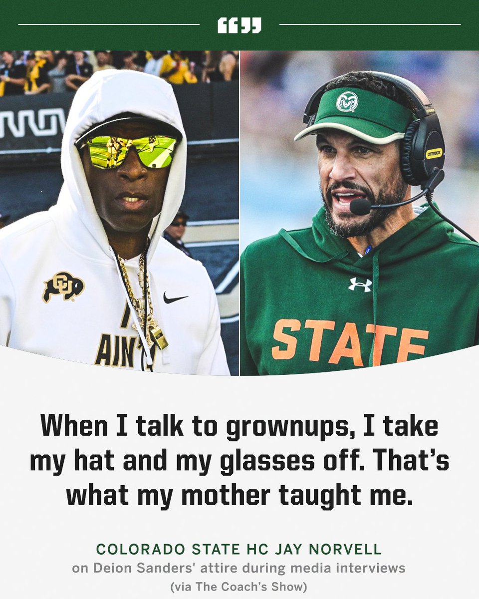 SportsCenter's tweet image. Jay Norvell speaking on Deion Sanders before Saturday's matchup 🌶️