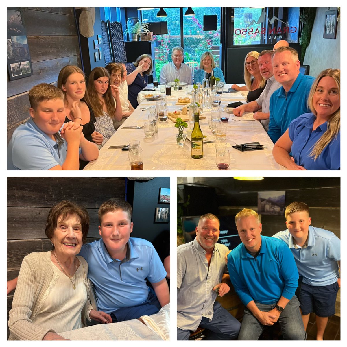 Thank you to #gransasso for making <a href="/nmccoleman/">Nancy McColeman</a> surprise 70th birthday celebration a night we’ll never forget!! 🎉🎊🍾🥳