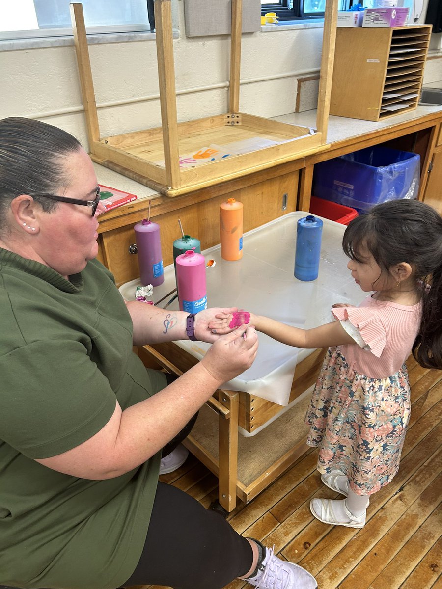 CabasClass's tweet image. We painted our hands with Mrs. Godin today for a special project! @QVPSVikings @danielle_g_ece