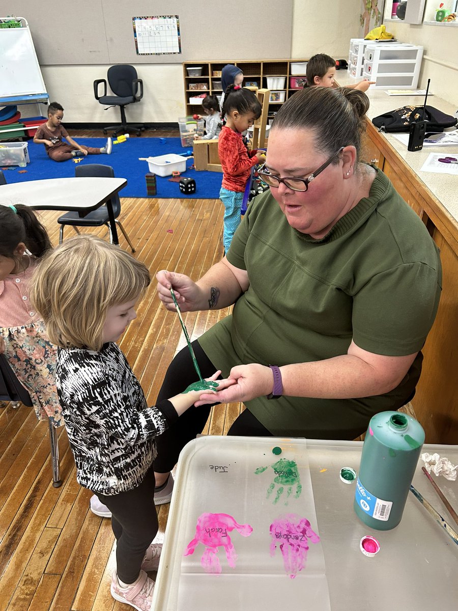 CabasClass's tweet image. We painted our hands with Mrs. Godin today for a special project! @QVPSVikings @danielle_g_ece