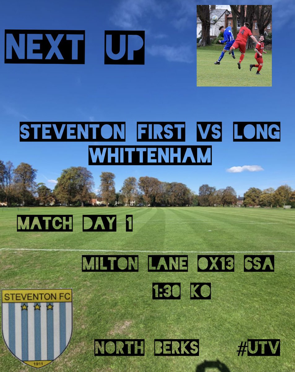 Update for Saturday🚨

First team game will be at home now, 1:30 kick off!! 

Reserves are also at home 3:30 kick off! 

Bar will be open! Double football⚽️ UTV