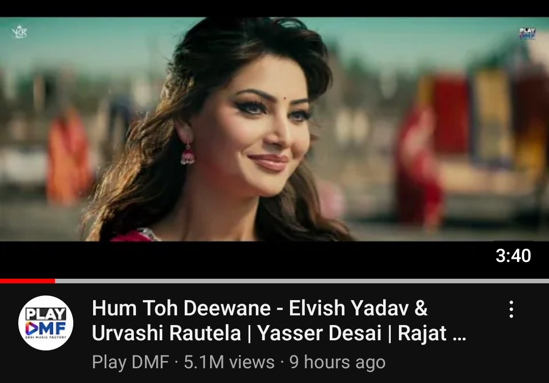 Bachho ko rone ka shauk hai aur #ElvishArmy ko rulane ka..Systumm hai 🔥🔥 5.1M+ done and dusted in 9 hours with 870K+ likes and 98K+ comments..King and his kingdom ruling and how 🫶🏻🫶🏻

This song is already a massive hit guys..Moj kaato saare 🥳🥳
#ElvishYadav #HumTohDeewane