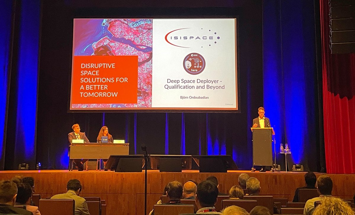 isis_space's tweet photo. Check some highlights of our presence during the 6th ESA #CubeSatIndustryDays. Thank you to all who visited our booth. Do you still have questions regarding our product offering? You can always send us an email at sales@isispace.nl.
#pioneerforchange #CubeSats #ESA #ESA6Cubesat https://t.co/ECHnPxA7wA