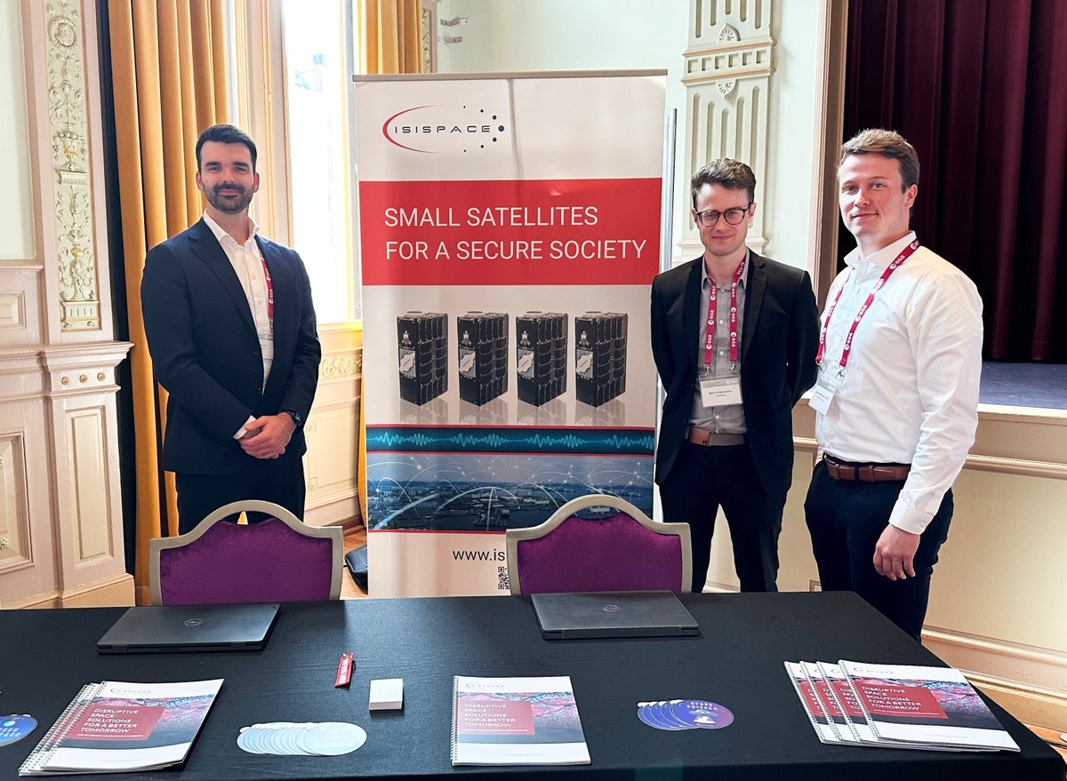 ISISPACE Group (@isis_space) on Twitter photo Check some highlights of our presence during the 6th ESA #CubeSatIndustryDays. Thank you to all who visited our booth. Do you still have questions regarding our product offering? You can always send us an email at sales@isispace.nl.
#pioneerforchange #CubeSats #ESA #ESA6Cubesat Check some highlights of our presence during the 6th ESA #CubeSatIndustryDays. Thank you to all who visited our booth. Do you still have questions regarding our product offering? You can always send us an email at sales@isispace.nl.
#pioneerforchange #CubeSats #ESA #ESA6Cubesat