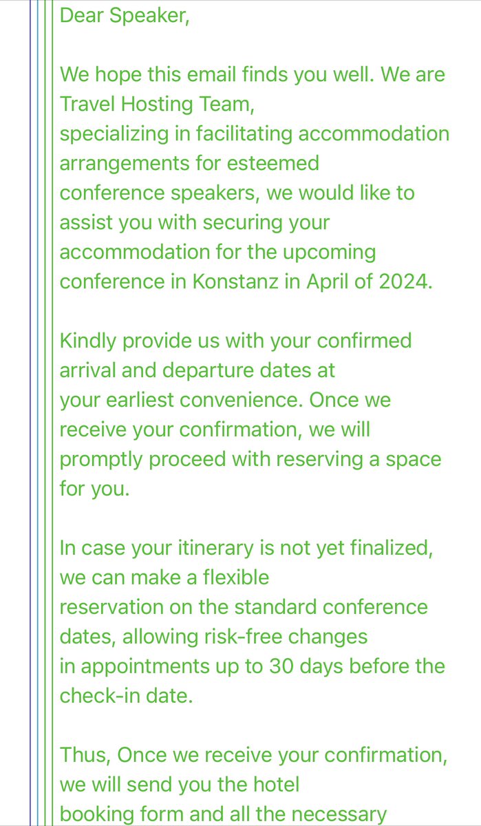 Claudia Diehl (@diehl_claudia) on Twitter photo Hi fellow academics, watch out for spam emails contacting keynote speakers and offering help with room reservations. Fortunately the smart external speakers for our <a href="/EXCInequality/">Politics of Inequality</a> conference got it and reported it! Hi fellow academics, watch out for spam emails contacting keynote speakers and offering help with room reservations. Fortunately the smart external speakers for our <a href="/EXCInequality/">Politics of Inequality</a> conference got it and reported it!