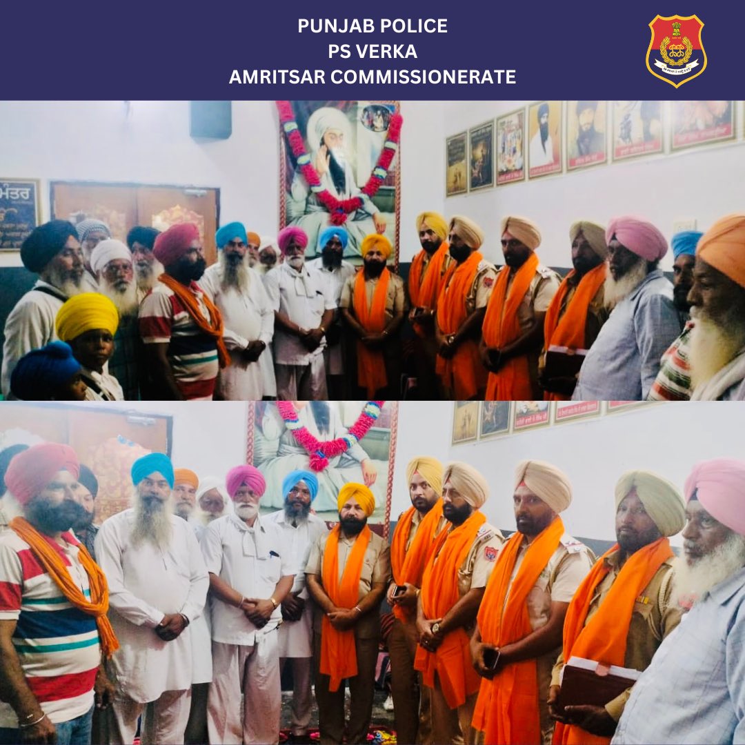 cpasr_psverka's tweet photo. Meeting Held Against Drug Abuse Awareness At Guruwara sahib Verka .
#Punjabpolice
#PsVerka
#DrugFreePunjab
#PunjabAgainstDrugs
#ZeroToleranceToDrugs
#PunjabFightsDrugs
#ActionAgainstDrugs
#NashaMuktPunjab https://t.co/SdPhkiLQCa