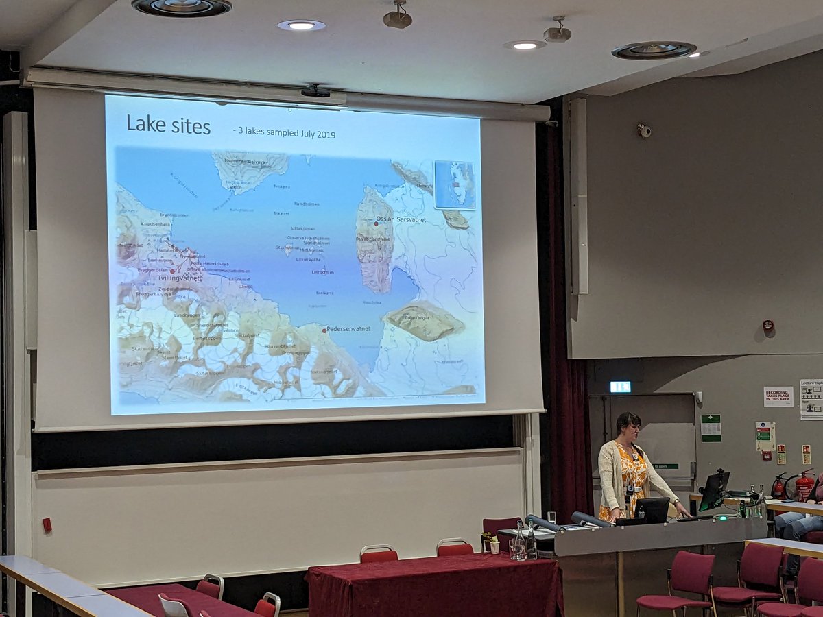 CENTA_Conf's tweet photo. On to our first long talks session, kicked off by Amy Gray presenting on Arctic lake sediment records. https://t.co/I9FWegrav3