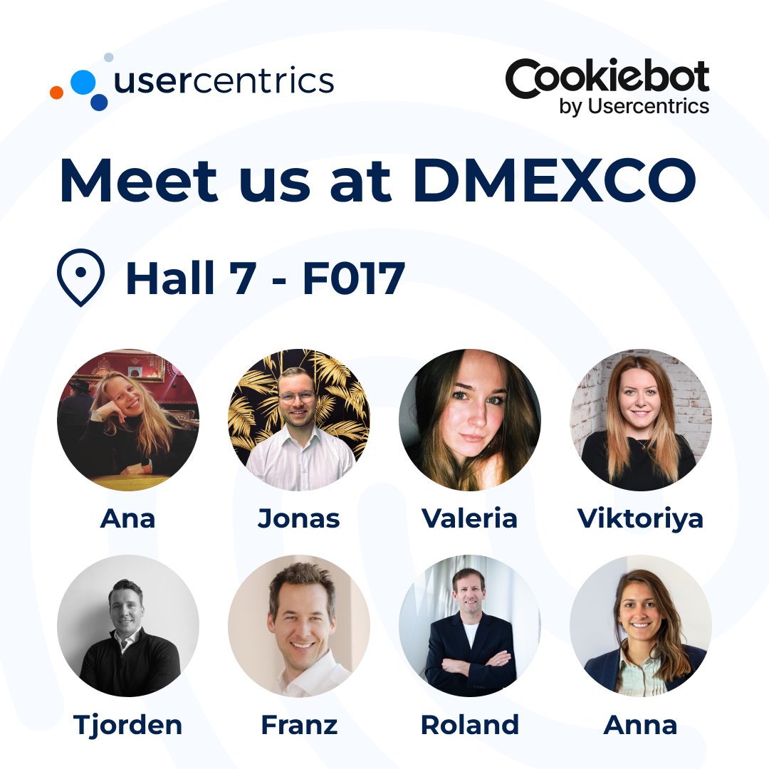 ✴️ #DMEXCO is just around the corner! (Sept. 20-21)

Learn how to comply with global privacy laws like the GDPR and get personalized advice on data-driven marketing. Book your slot:

➡️  bit.ly/3Qtc65A

We're in hall 7, booth F017.