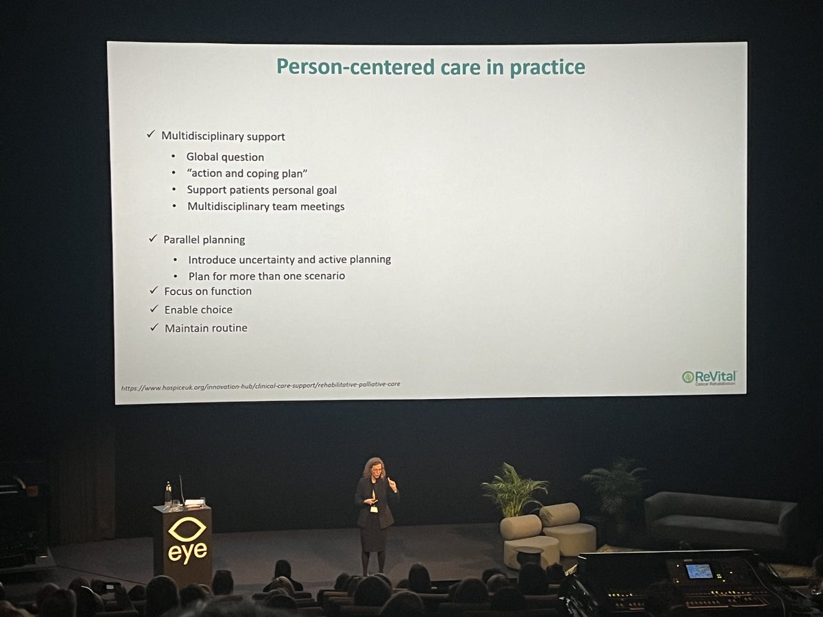 Being with persons in end of life care, 
Working with, working with values being present. Living in the moment!

Such important message by @mpergolottiPhD #ICPTO2023 👏🏽👏🏽👏🏽

#oncology #rehab #endoflife #personcentered