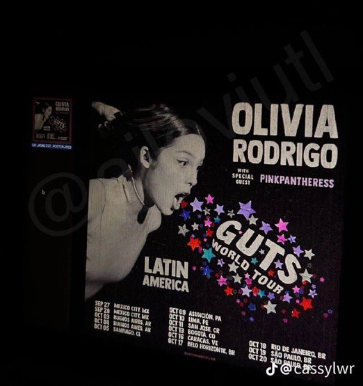 🚨RUMOR: Olivia Rodrigo deve trazer a “GUTS World Tour” ao Brasil por 4 datas em outubro de 2024:

17/10 — Belo Horizonte
18/10 — Rio De Janeiro
19/10 — São Paulo
20/10 — São Paulo