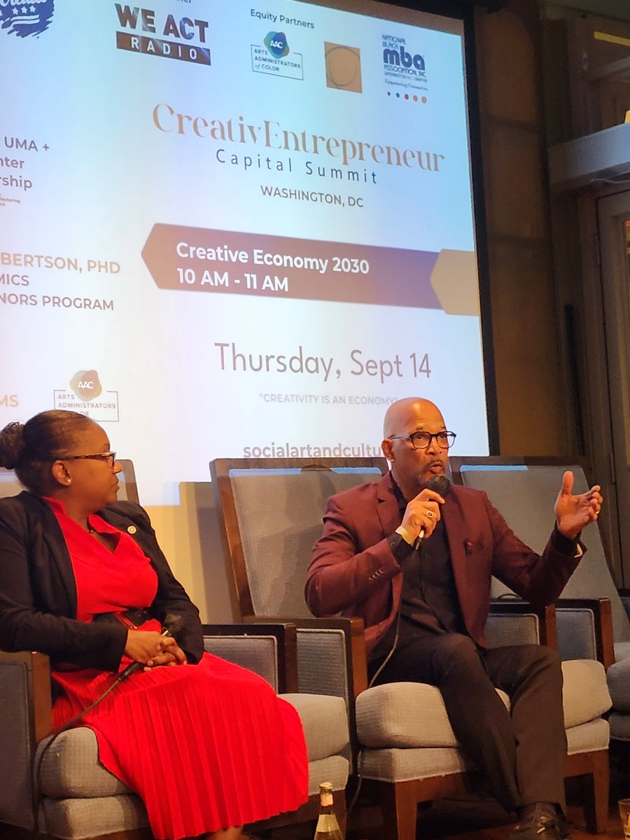 WeActRadio's tweet image. "The house is on fire... We are at economic war... Black people are critical to #nationalsecurity. Manufacturing must return to America in order for it to survive." - Ron Williams, PHD President UMA / Founder, Coppin State Center for Strategic Entrepreneurship #CECS23 #202creates
