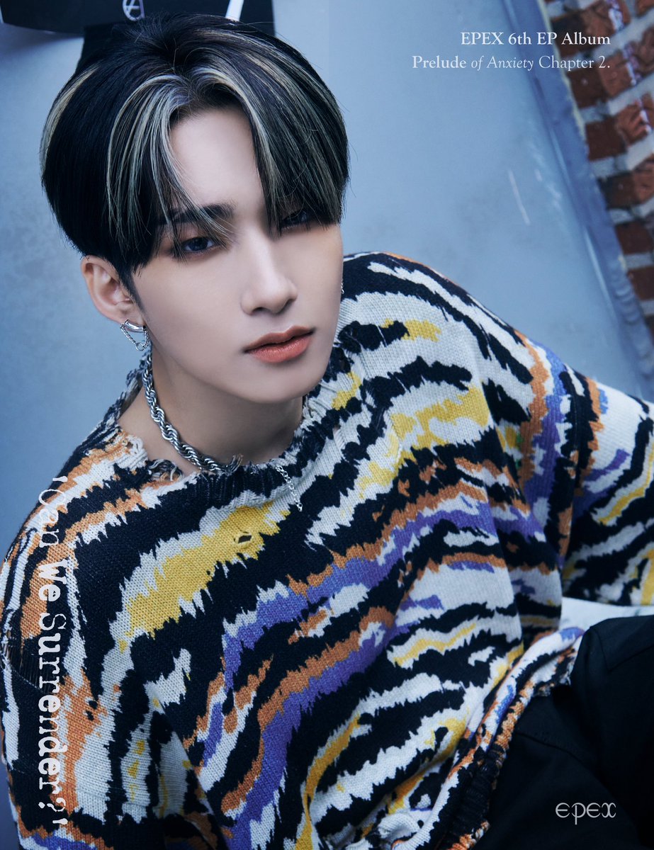 the_EPEX's tweet image. [📀]
EPEX 6th EP Album 
Prelude of Anxiety Chapter 2. 
‘Can We Surrender?’

JEFF,
Individual Concept Photo 8

2023.10.04 6PM

#EPEX #이펙스 #Eight_Apex #CanWeSurrender #Prelude_of_Anxiety #불안의서 #위시 #금동현 #뮤 #아민 #백승 #에이든 #예왕 #제프