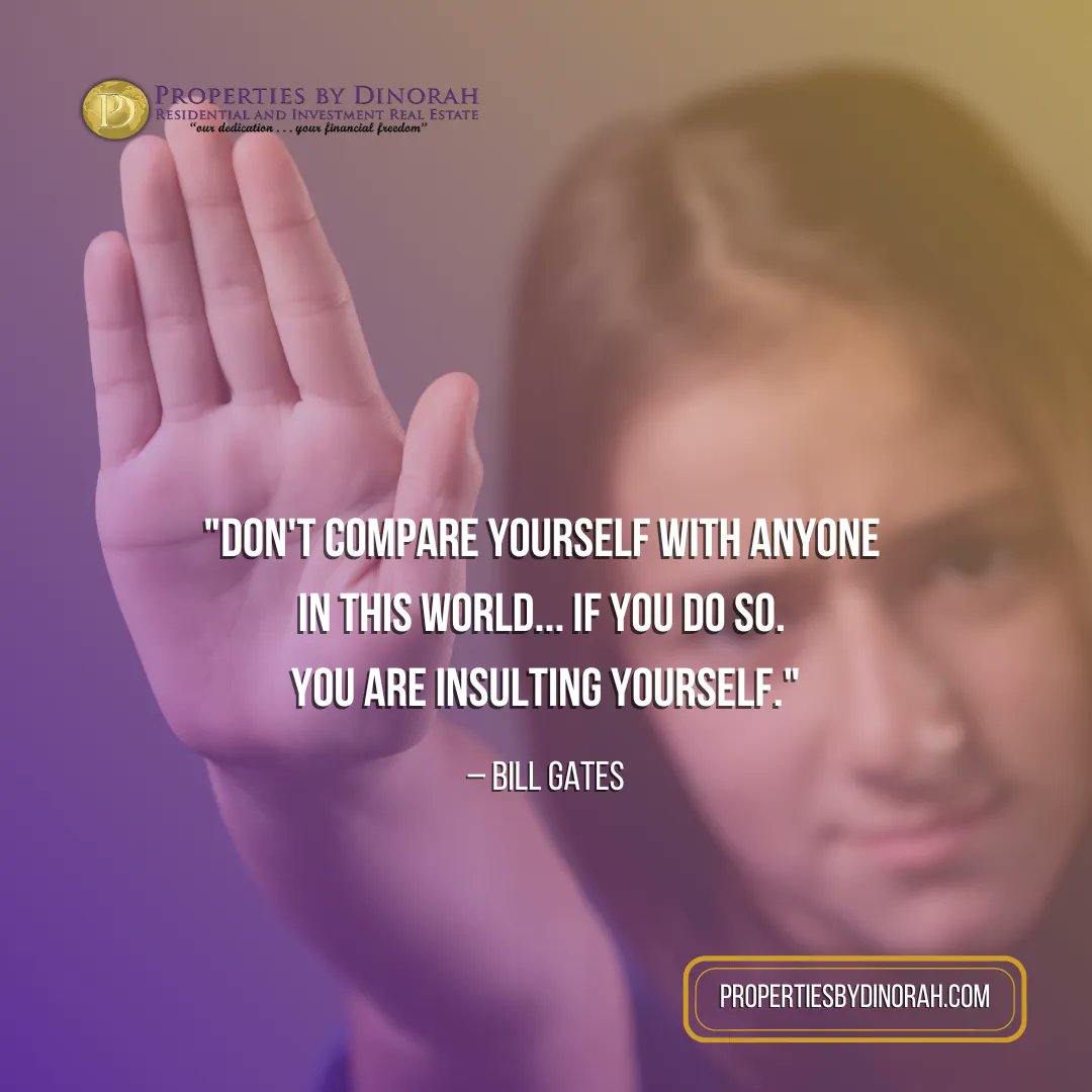 DiCarmenate's tweet photo. "Don't compare yourself with anyone in this world... if you do so. you are insulting yourself." - Bill Gates 

#propertiesbydinorah #santaanahouses #dinosellssantaana #santaanahouseforsale #santaanasellers #santaanabuyers #ochousing #ochouseforsale #orangecountysellers https://t.co/M51wBmiwIg