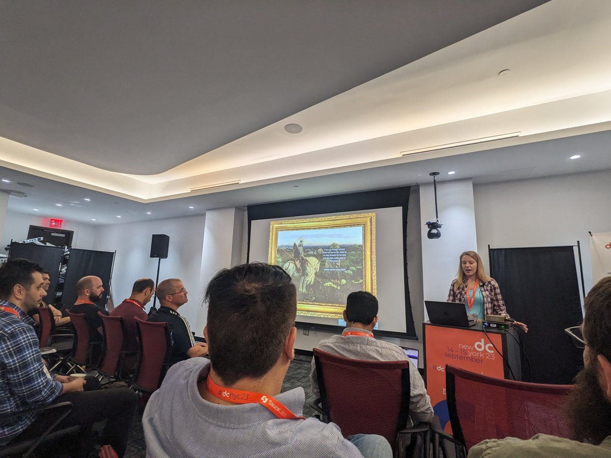 milomobiledev's tweet photo. We promised @kotlin multiplatform and just finished the first session. @hlnstep broke down the learning path for KMP. Taught us using art and memes, aka the best way.

#dcnyc23 https://t.co/Udyxut2Fsm