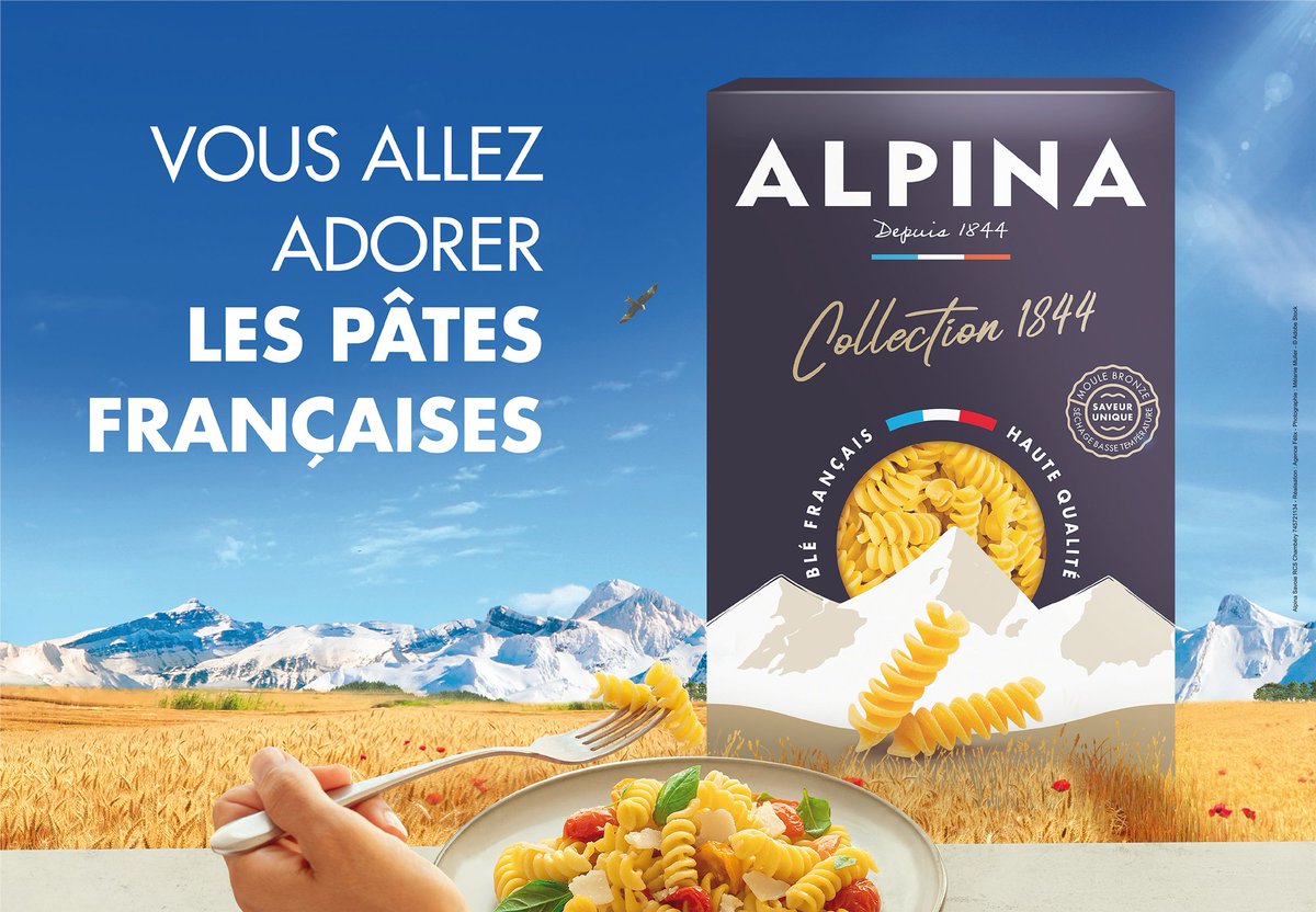 Vous allez adorer... la nouvelle campagne
<a href="/AlpinaSavoie/">Alpina Savoie</a> ✌🏼
Concept, créa et plan media global #byFélix
+ d'infos → felix-creation.fr/projet/alpina-… 

#agence #communication #publicité #savoie #grandeconso