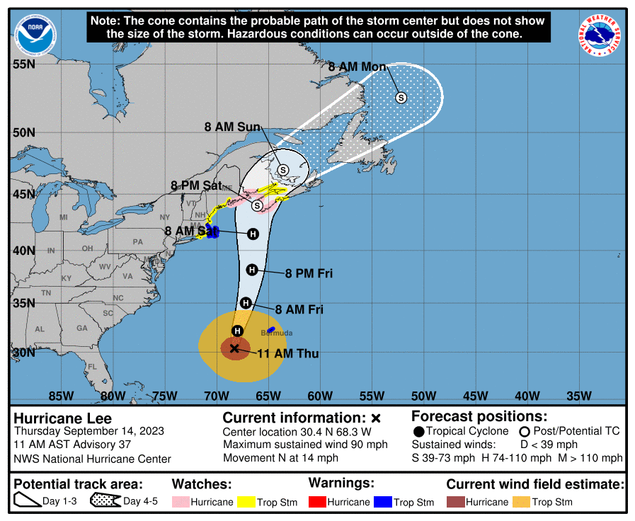 Hurricane conditions and coastal flooding are possible in portions of ...