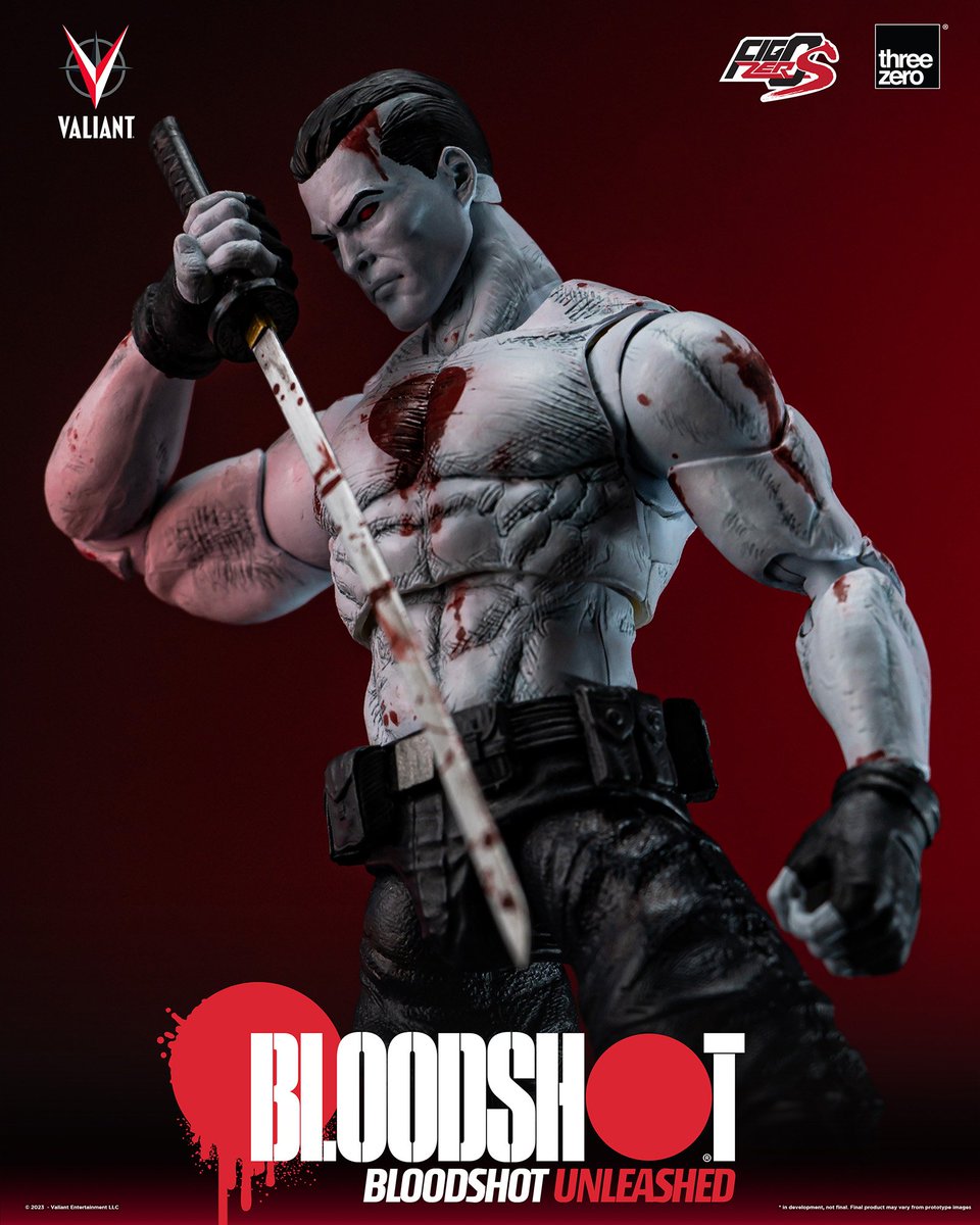 #ヴァリアントコミック 
#ValiantComics 
#ブラッドショット 
#BloodShoot 
#フィグゼロS 
#フィグゼロ 
#FigzeroS 
#Figzero
2023年12月
DECEMBER 2023 
「 ブラッドショット・アンリーシュド」
VARIANT 
THREEZERO 
13,200円
全高152mm

timelessdimension7.wordpress.com/2023/09/14/%e7…