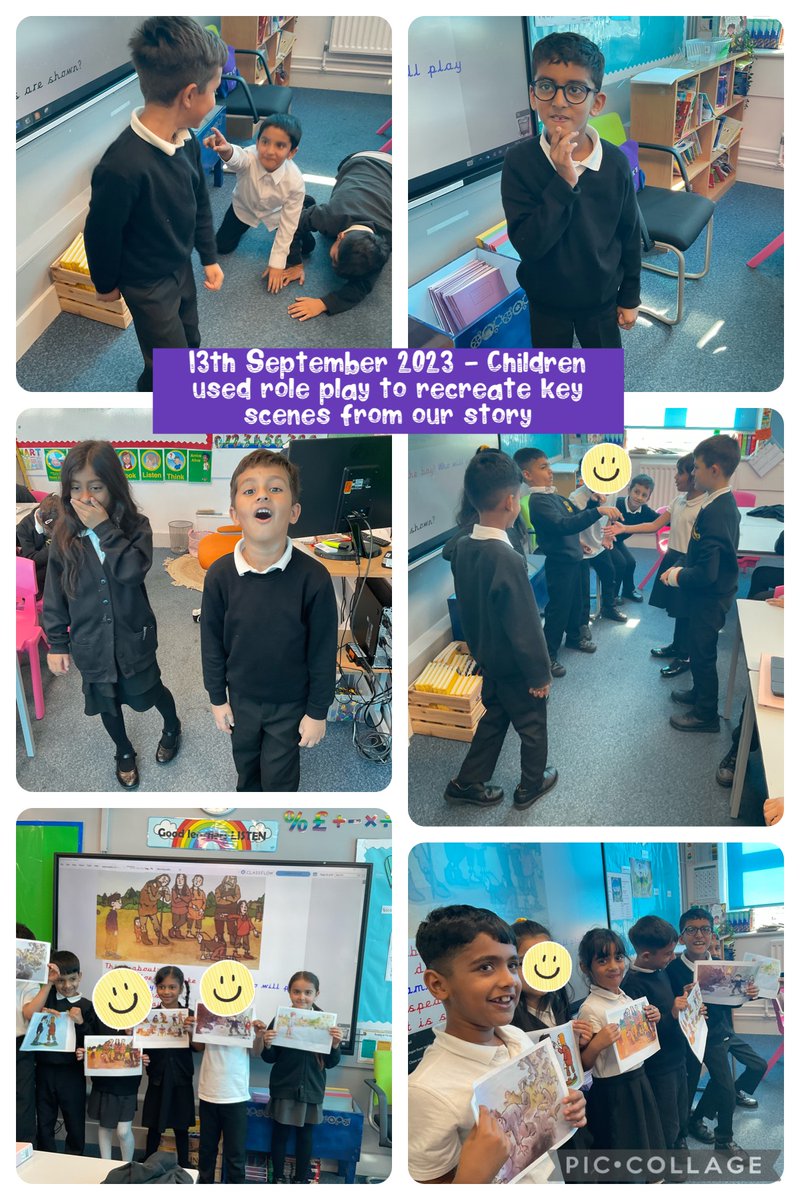 MarshfieldPS's tweet photo. Year 3 have had a very creative week, learning new skills in ukulele and art. We even used role-play to recreate scenes from our key text, ‘The Stone Age Boy’! #ExcellenceForAll #MPSArt #MPSMusic #MPSEnglish https://t.co/XKhx4yBjSV