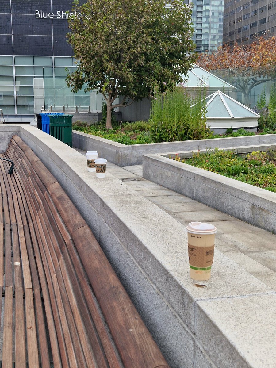 It's disappointing to see some #DF23 attendees exhibiting this kind of careless behaviour. The #leavenotrace mindset isn't only for the mountains. Convention staff and janitors are doing an absolutely incredible job, but let's help them out.