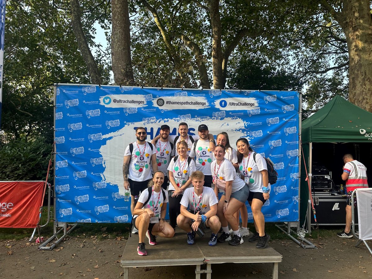 AxisEuropePlc's tweet photo. A notable journey along the Thames Path! Our Projects Division heroes recently took on a 25km challenge to support our charity partner, @DemelzaCharity raising an impressive £2,255! 🌟 These funds will help Demelza provide extraordinary care to extraordinary children #Fundraising https://t.co/FO0A3qy5Kb