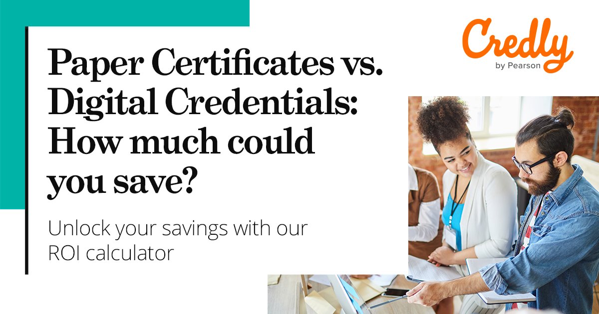 Why spend a fortune on paper certificates when you could be investing in your organization's growth? See the savings for yourself and make the leap to efficient and cost effective digital credentials: hubs.ly/Q022dMjB0 #digitalcredentials #papercertificates