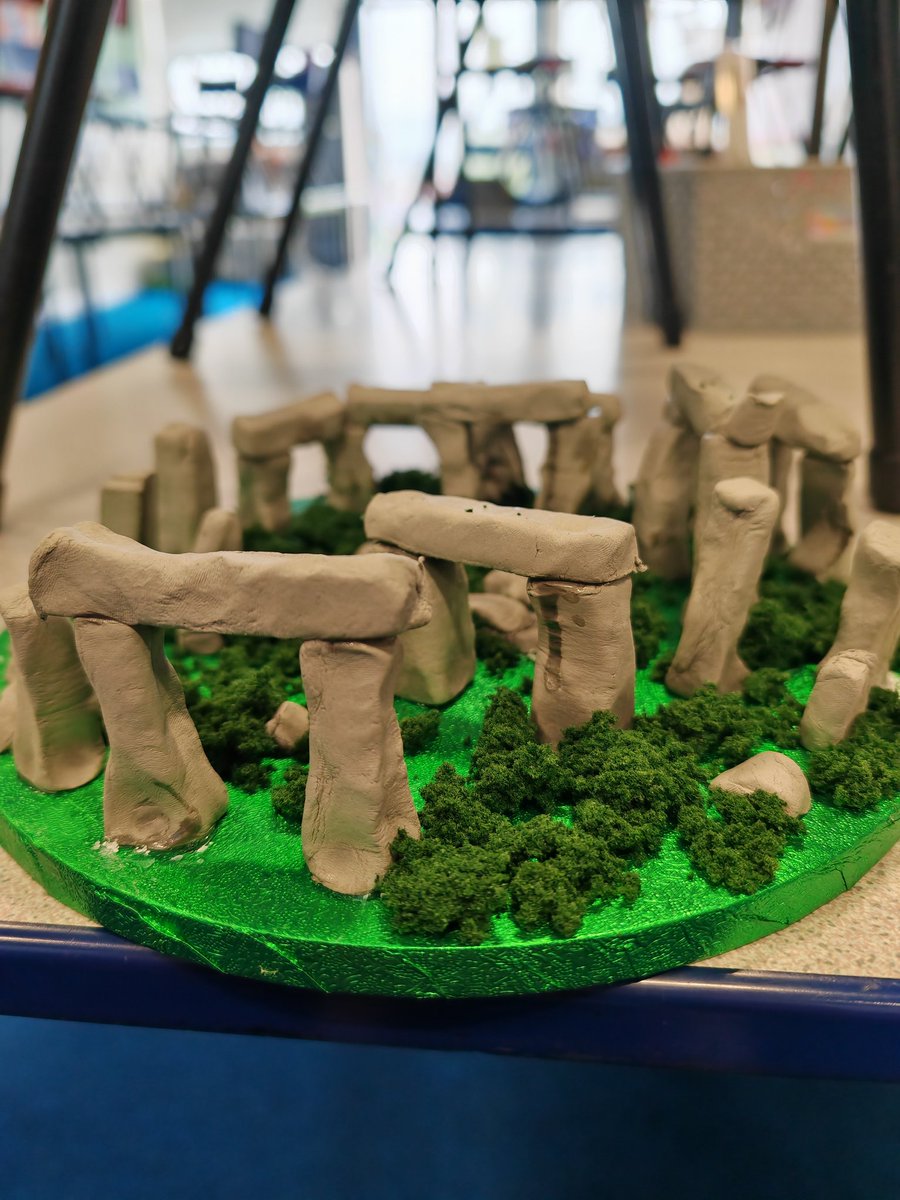 MCPS_year4's tweet photo. Wow, Chloe has created a fantastic clay model of Stonehenge for her homework task. Bendigedig effort! https://t.co/VzZ5Z80uM0