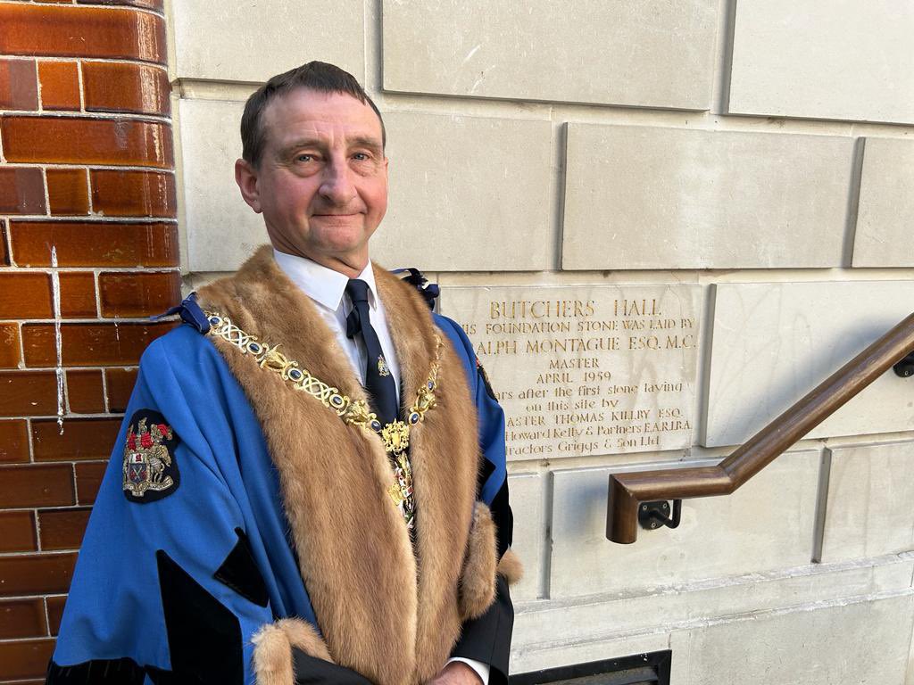 Introducing Mr Chris Wood, our Master for 2023-24, elected at today’s Common Hall. #livery #butcher #newyear