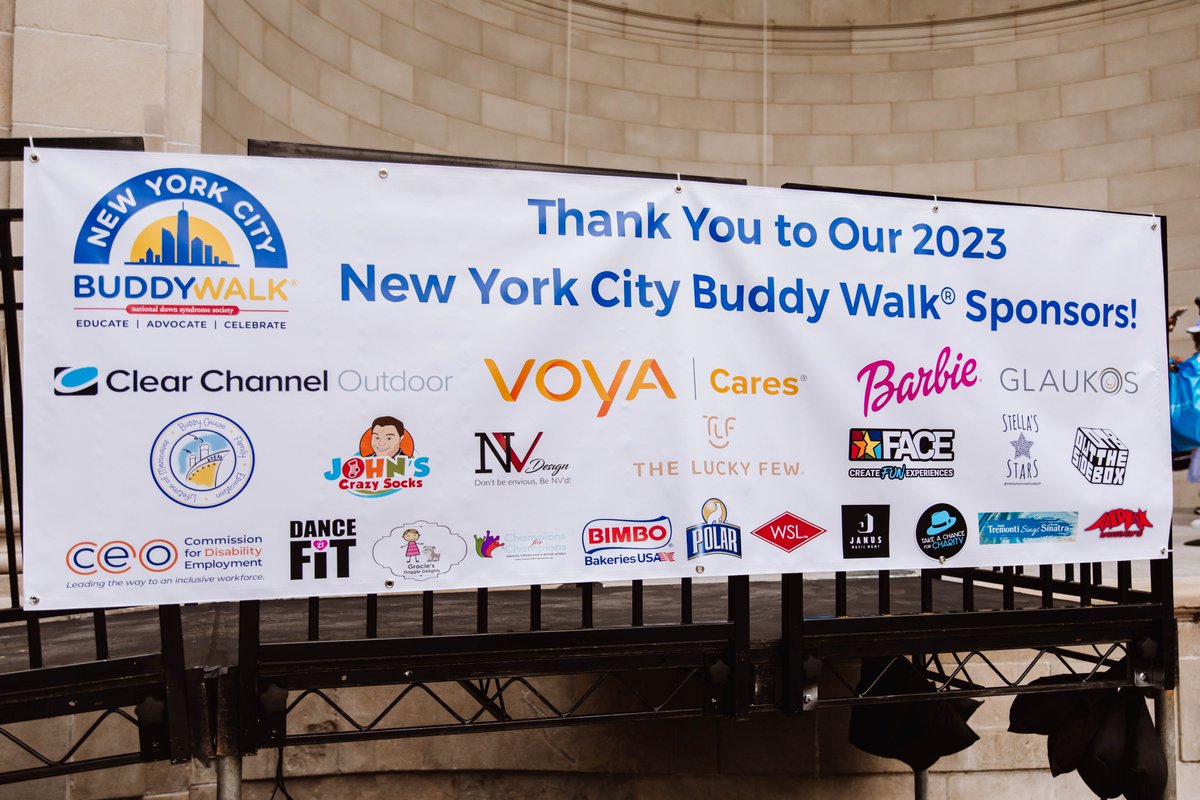 NDSS's tweet photo. We can't believe it's been almost a week since #NYCBuddyWalk23! We want to express our sincerest thanks to @Voya Cares® for being the Presenting Sponsor of this year's walk. Your support is paving the way for a more equitable world for our loved ones with Down syndrome. https://t.co/bwwvxJN5ZX