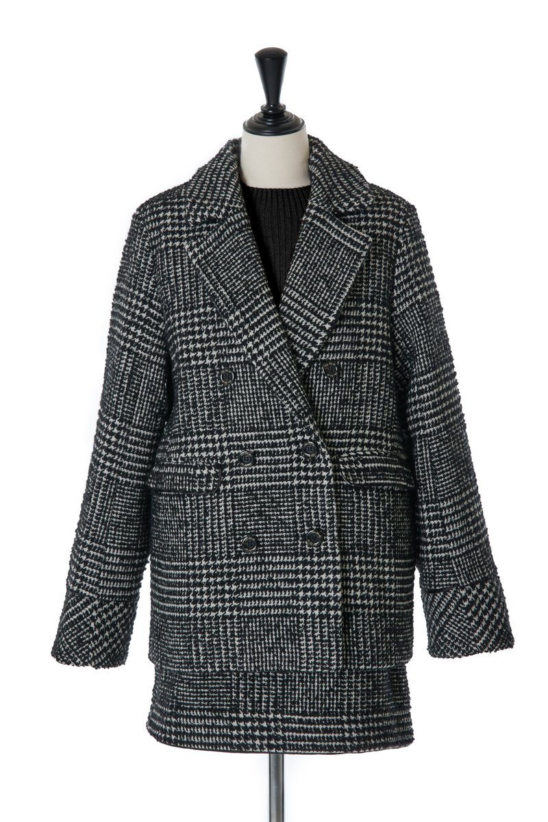 herlipto Hemingway Check Tweed Jacket - テーラードジャケット