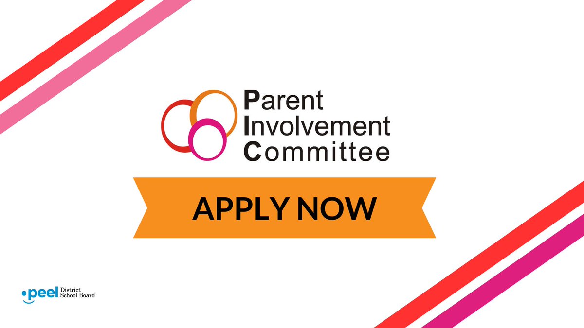 Peel District School Board's Parent Involvement Committee (PIC) is seeking applications from parents and caregivers to apply for a two-year volunteer position on the committee, beginning September 2023 and ending August 2025. Learn more at peelschools.org/news/apply-for…