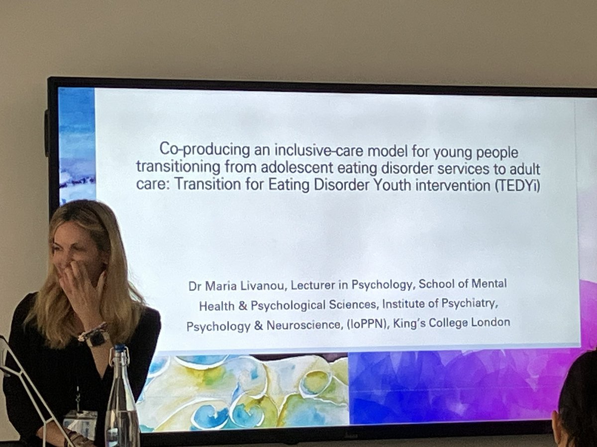 KimBuck80's tweet image. So pleased I was able to attend @MariaLivanou1 talk today focusing on A co-production of an inclusive care model  for adolescents transition from adolescent eating disorder services to adult care. #CogDev2023 @BPSDevSection @BPSCognitive