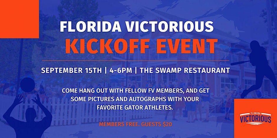 See y’all there! Go Gators! #FloridaVictorious @Fl_Victorious