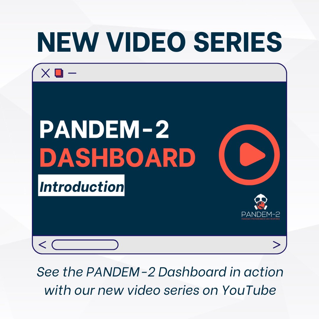 PANDEM-2's Dashboard is a pandemic-preparedness training and response platform for public health officials 🚑 🖱️ Introducing our new series on YouTube, which takes you through a range of the software's cutting-edge features and applications: ow.ly/BNEf50PLCK6 #EpiTwitter