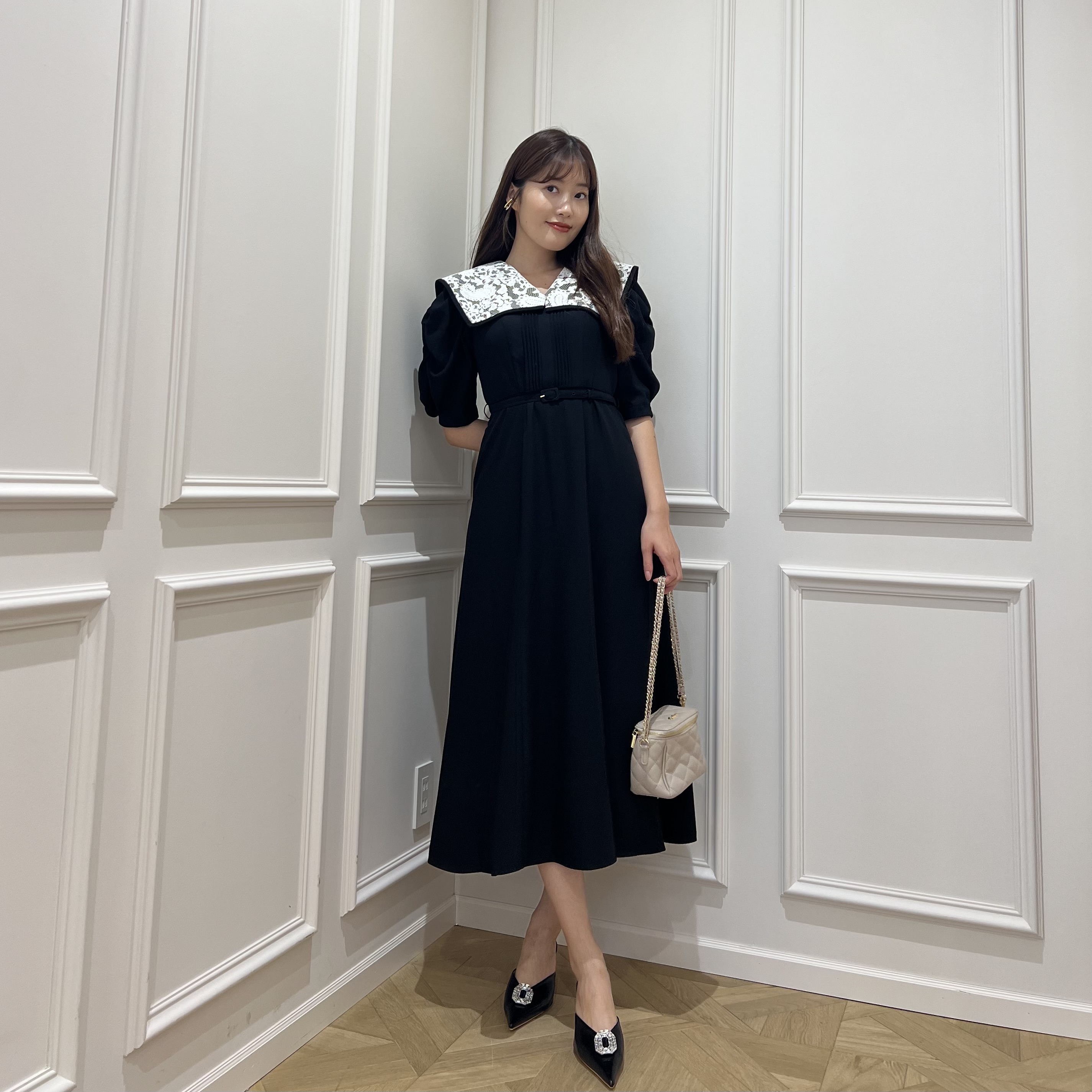 herlipto♡Vyronas Lace Collar Dress