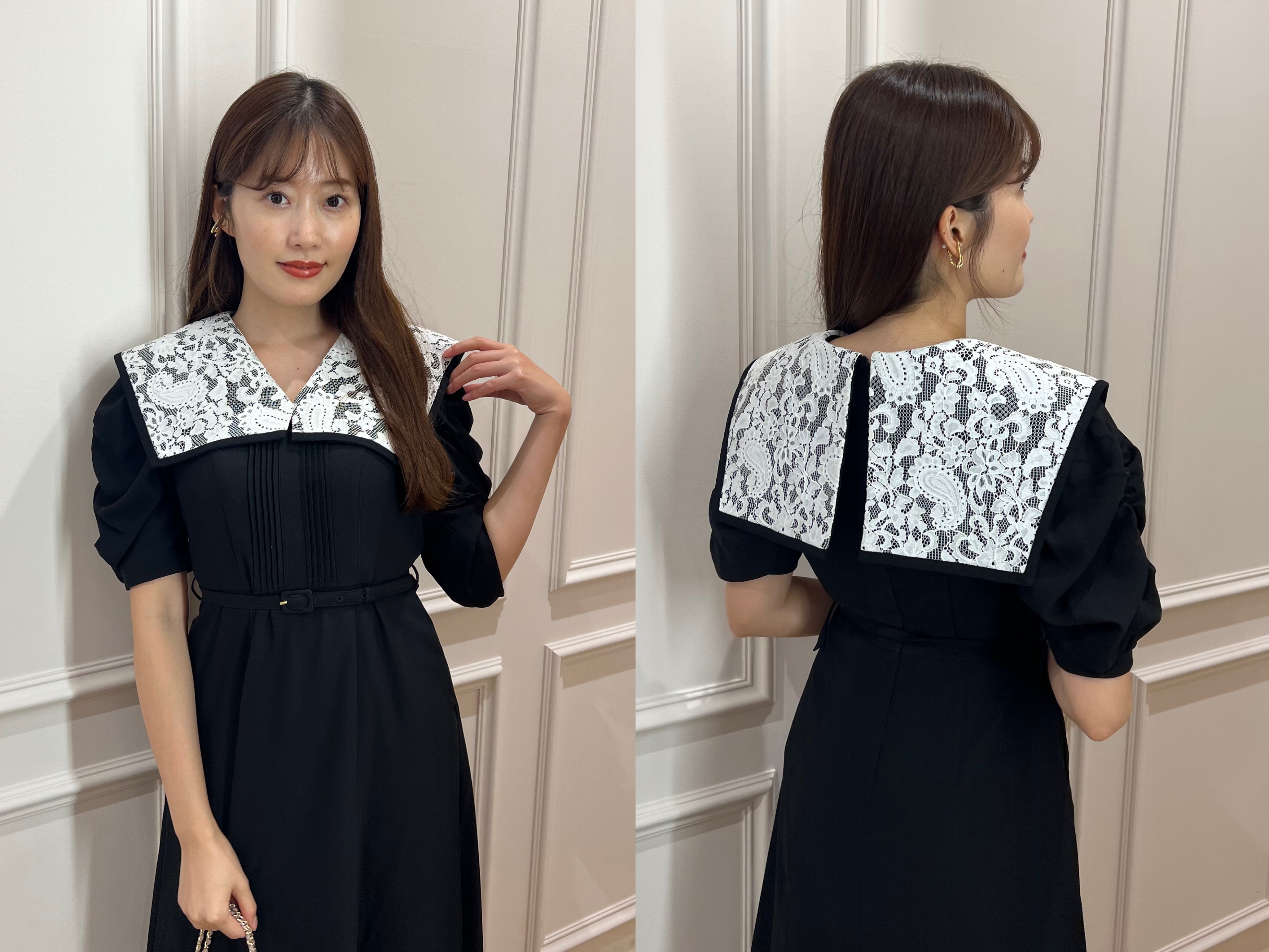 ワンピース herlipto Vyronas Lace Collar Dress Her lip to on X: 