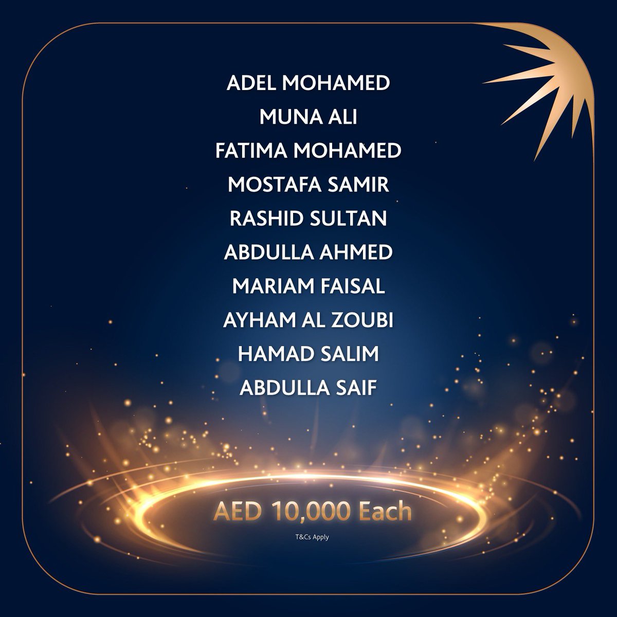ADIBTweets's tweet photo. Congratulations to our Ghina Winners! 10,000 AED to each winner in our monthly #ADIB #Ghina #Savings #Account 14th September 2023 draw! Apply now and you could be next. Please swipe left for our full list of winners
Terms and Conditions apply https://t.co/7KLVXg589Q