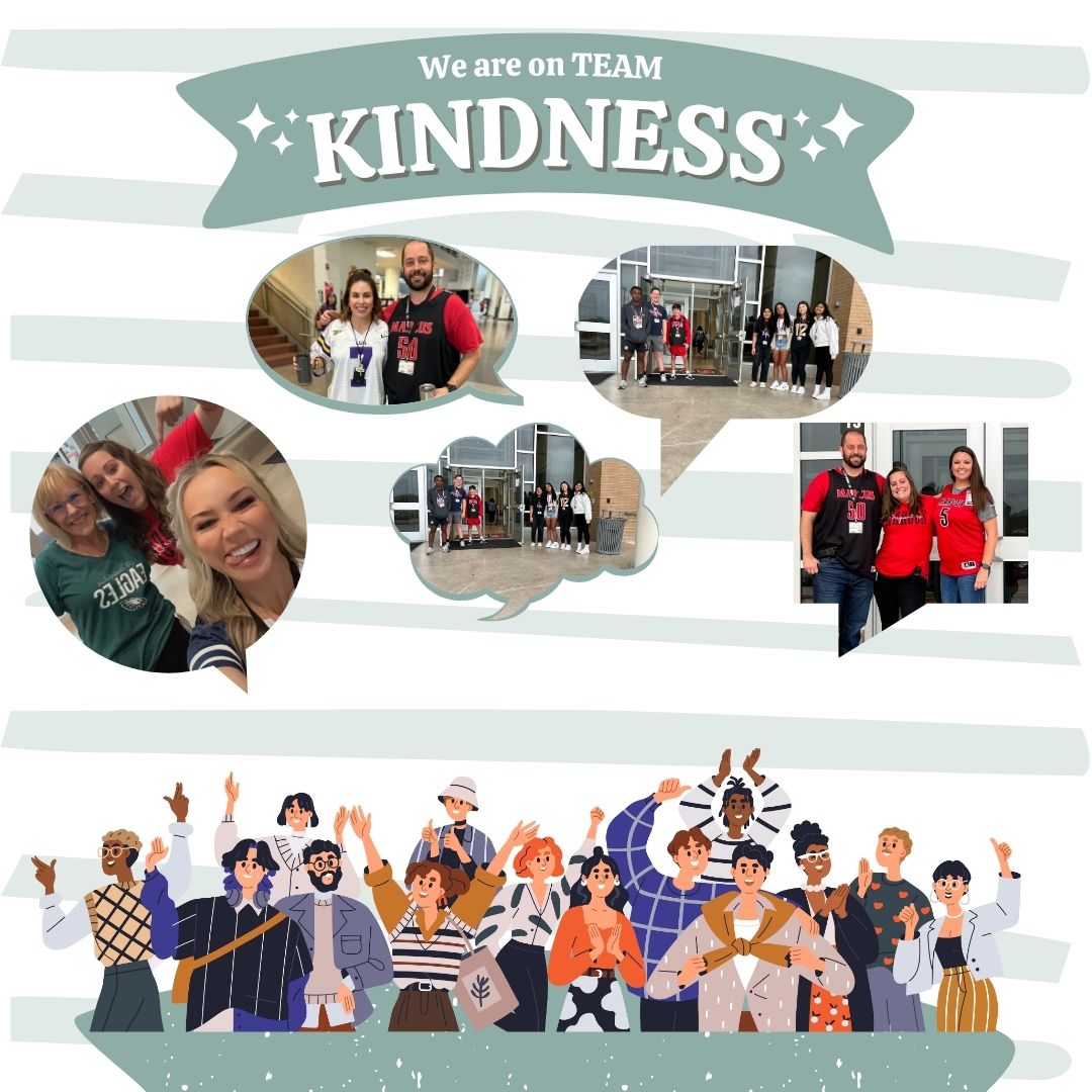 MHS9th's tweet image. Today is Team Kindness!!🏈📷#LISDBEKIND @lisdbekind #ADecadeofExcellence