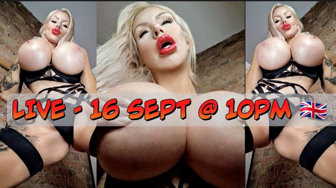 LIVESTREAMING this Saturday 10pm BST !!  taking requests 😜  Cum join in the fun 💦👇 https://t.co/l2qO5SVfY1<a href="/tag/bigtits"class="tags"><span>#bigtits</span></a><a href="/tag/tits"class="tags"><span>#tits</span></a><a href="/tag/hugetits"class="tags"><span>#hugetits</span></a><a href="/tag/faketits"class="tags"><span>#faketits</span></a><a href="/tag/amazonian"class="tags"><span>#amazonian</span></a>