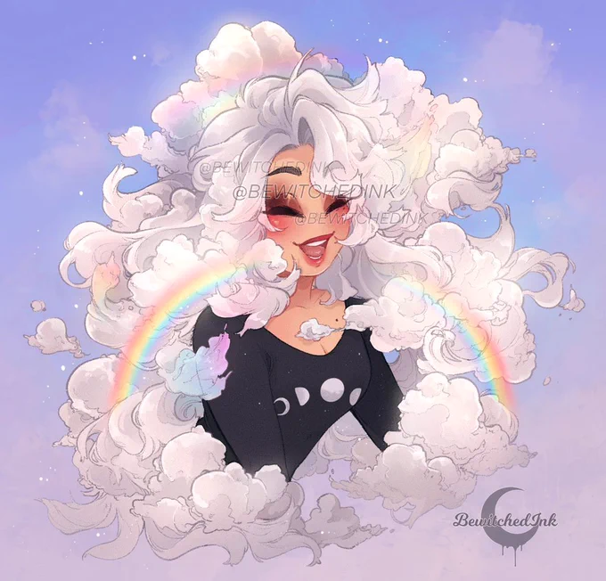   FREE ART  Would you like to be a sample for this weekend's Cloud Hair YCH? If so, comment below!• Follow• R/T this•  Your Ref &amp; Your Cloud  Happy/Iridescent, Mad/Stormy, Sad/Rainy, Calm/Twilight, Blushy/Sunrise                       