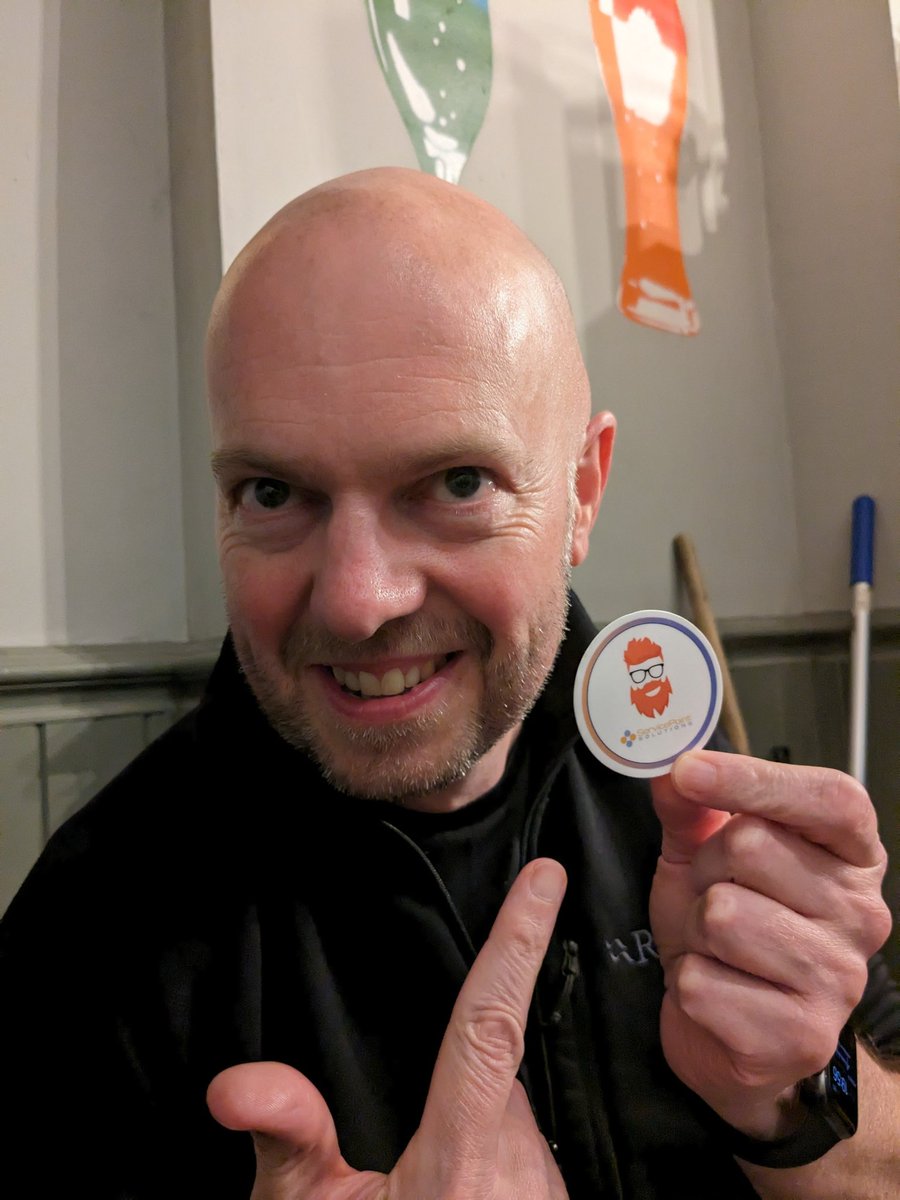 sps_sfdc's tweet photo. @SalesforceUK Out 'Barry stickers' are getting around a bit 🧔🤘🤩

#DF23 #trailblazercommunity #swag https://t.co/zoKI8RO47c