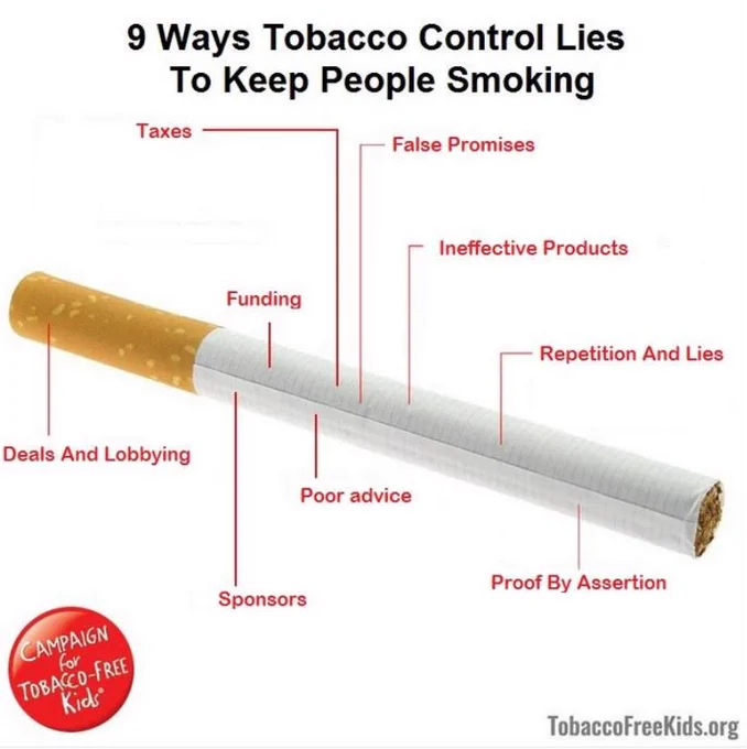 Vapingit's tweet photo. As we look at old, tired tactics of non-profit political front group NGO's , the #Tobacco CONtrol industry still employs itself with innuendo, relying on their innate inability to focus on human beings due to the indirect funding they receive.

From the tobacco industry. https://t.co/jJKM40PygU