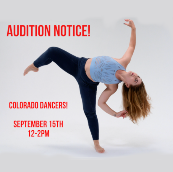 AUDITION NOTICE! Animus Movement is searching for dancers for paid upcoming projects!  Last minute but the audition is TOMORROW Sept. 15th. We love working with this company :) 

#presentingdenver #denver #dance #contemporarydance #audition