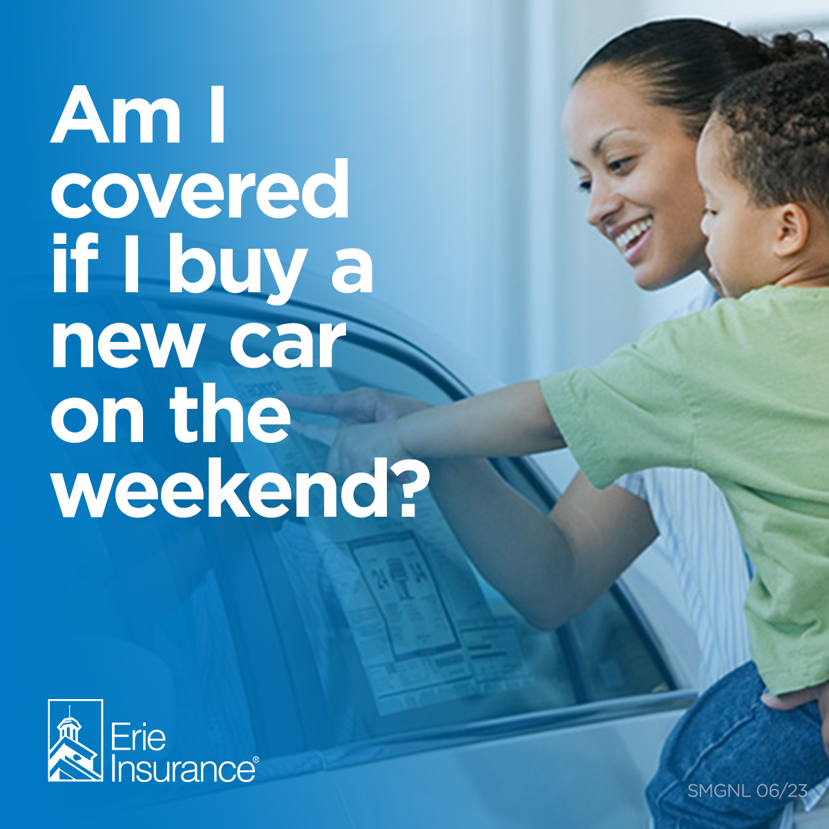erie_insurance's tweet photo. If you're looking to car #shop this weekend and find that perfect ride, will it be covered when you drive it off the lot -- even if your insurance agent's office is closed 'til Monday? 🚗 

The short answer: Yes. Learn how coverage rollover works here ➡️ https://t.co/mLoXvNziIU https://t.co/UwCBAsjZdq