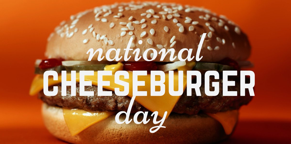 Today is National Cheeseburger Day! Celebrate at your favorite local restaurant!
FYI - the largest cheeseburger ever made was a whopping 2,014 pounds and measured over 10 feet in diameter.
Whoa! Imagine the size of that bun!