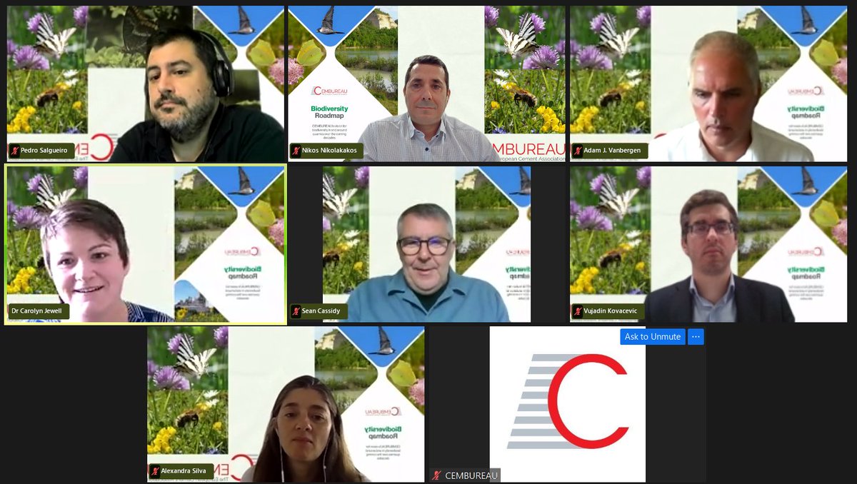 SalgueiroPA's tweet image. Really glad to have participated as a speaker in the "What's buzzing in our quarries?" webinar, powered by @CEMBUREAU . Great to share the advances of  @MED_UEvora research on #Secil quarry #restoration project. It's always wonderful to find people rowing in the same direction!