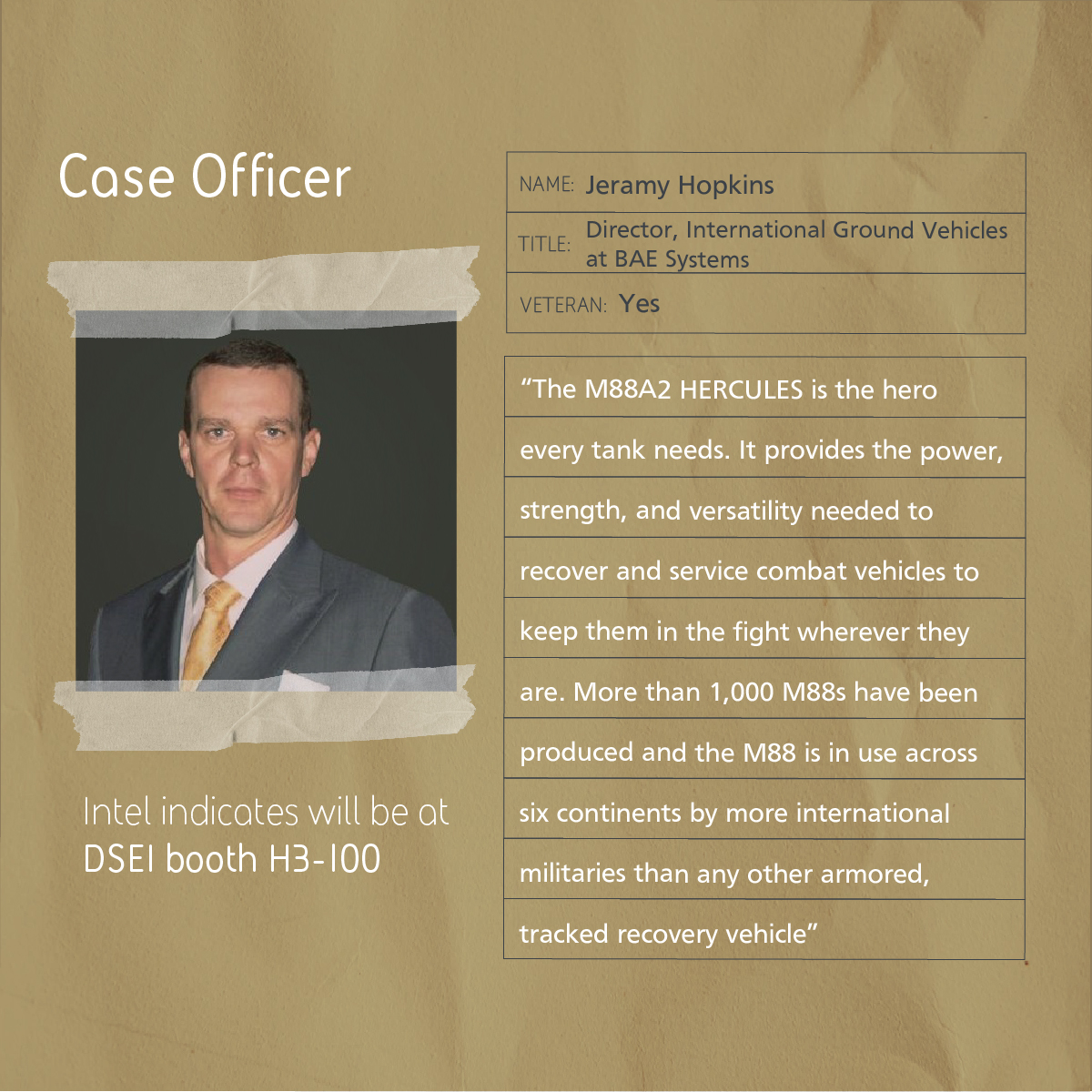 BAESystemsInc's tweet image. The M88A2 HERCULES is a combat-proven, tracked, armored recovery vehicle that performs hoisting, winching, and towing operations for the heaviest combat systems. 

Come visit us at booth H3-110 at #DSEI.

Learn more: baes.co/FGxz50PJvfY

#M88A2 #CombatVehicle