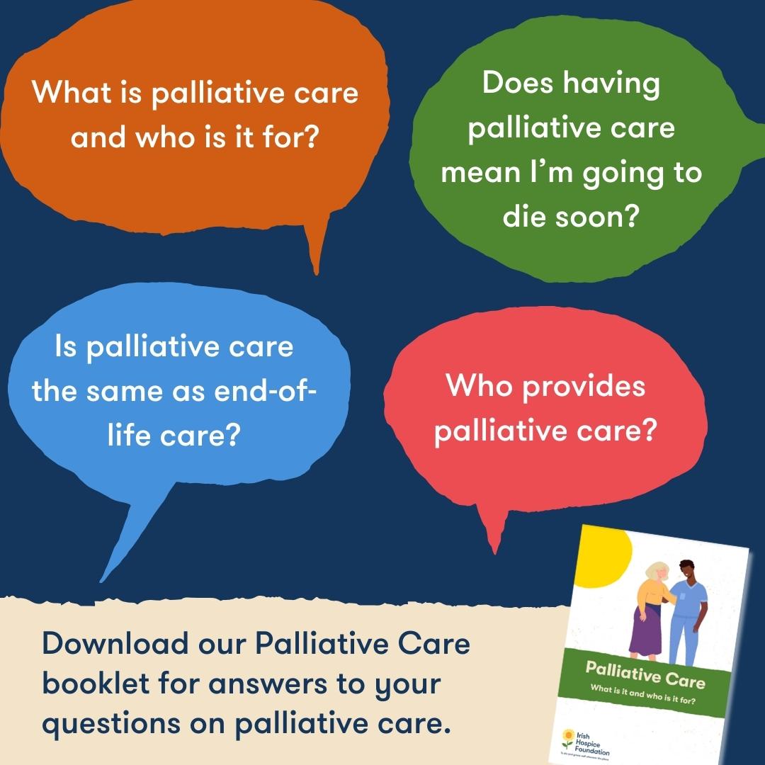 Our Palliative Care booklet provides information about palliative care as a holistic approach for people diagnosed with a life-limiting condition and those close to them. Download your copy 👉 hospicefoundation.ie/wp-content/upl… #PallCareWeek #PallCareWeek10