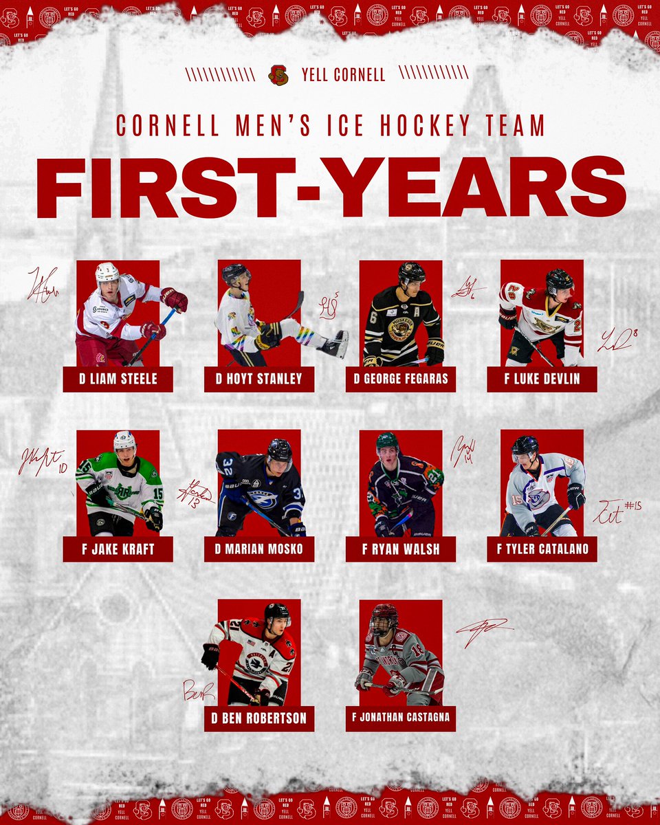 CornellMHockey's tweet photo. First year loading… ⏳
#YellCornell https://t.co/rAUnOC3tk5