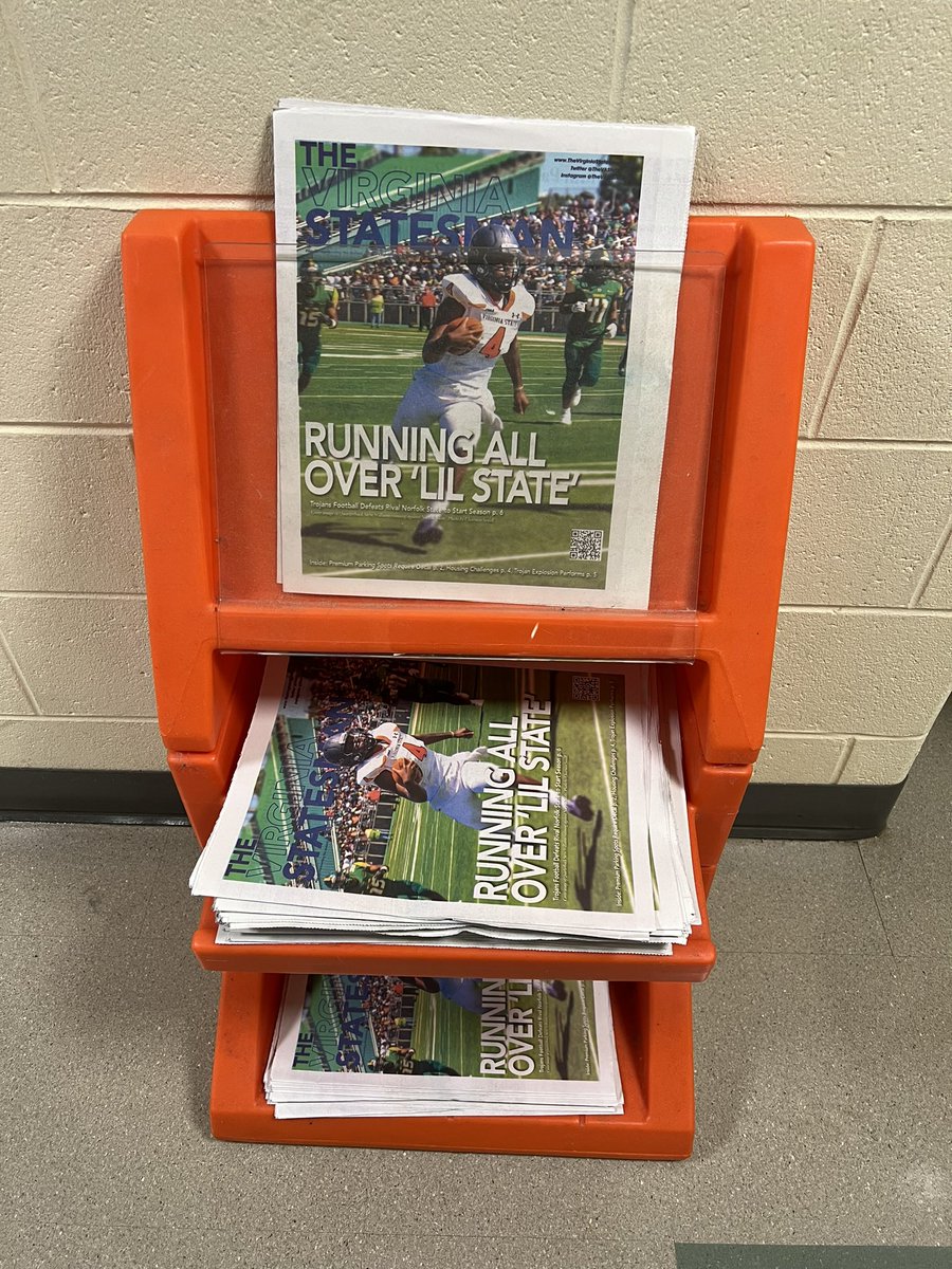 TheVAStatesman's tweet image. It’s #paperday ! Be sure to pick up your copy of the first issue of the Virginia Statesman for 2023-2024. Find it in Foster, Virginia Hall, the library and all over campus.