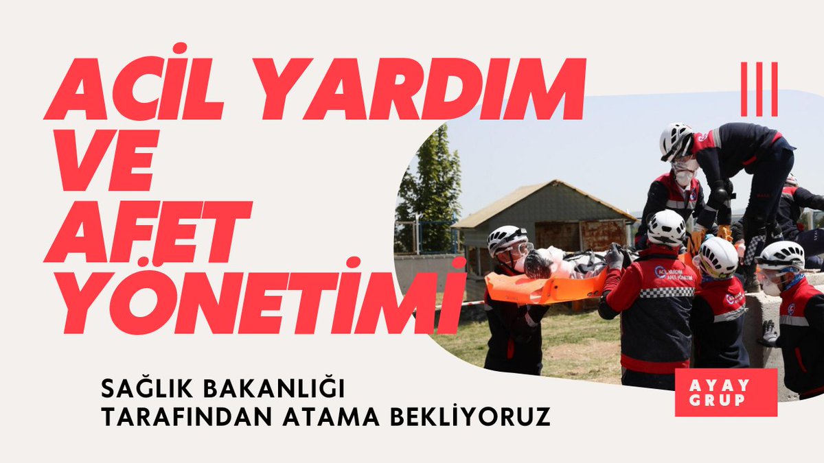 2-11 Aralık tarihlerinde yapılan Sağlık Meslekleri Mevzuat Güncelleme Çalışmasından 9 Ay geçmesine rağmen herhangi bir sonuç yoktur. 

Acil Yardım ve Afet Yönetimi mezunları olarak bu çalışmanın bir an önce sonuçlanmasını bekliyoruz
<a href="/drfahrettinkoca/">Dr. Fahrettin Koca</a>
<a href="/drtolgatolunay/">Tolga TOLUNAY</a>
<a href="/drtopaloglu/">Prof. Dr. Serkan Topaloğlu</a>